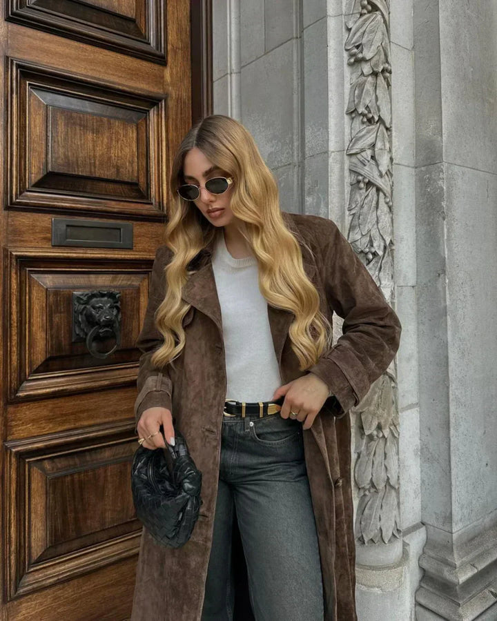 Stilla | Lang Suede Jakke
