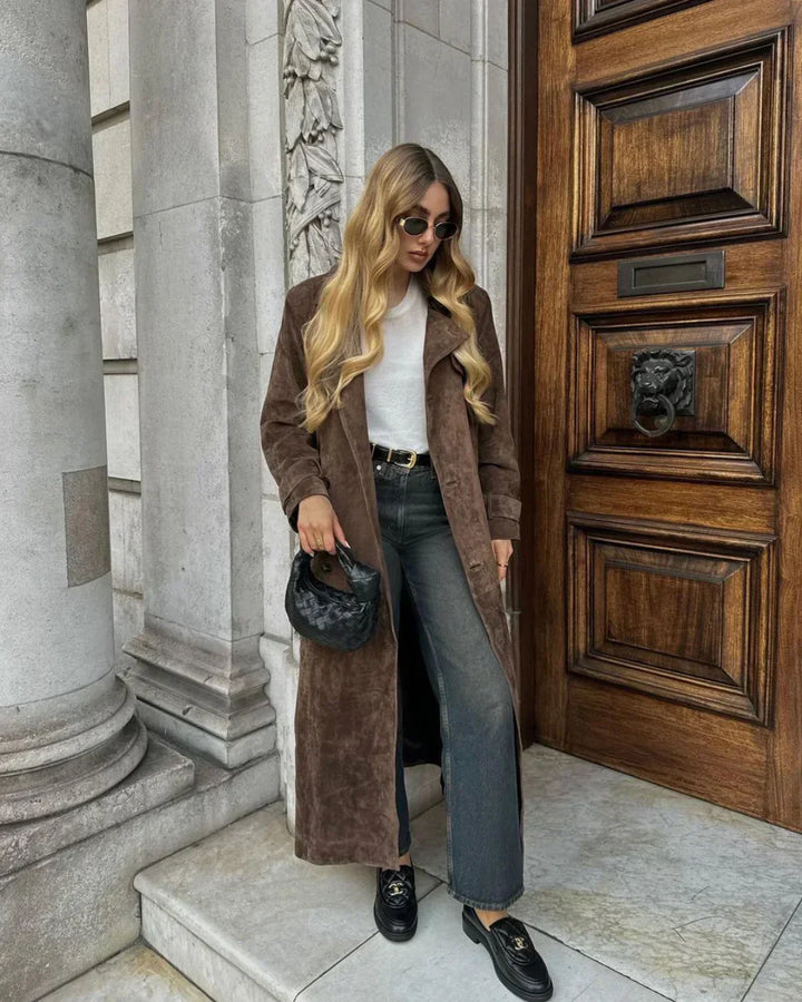 Stilla | Lang Suede Jakke