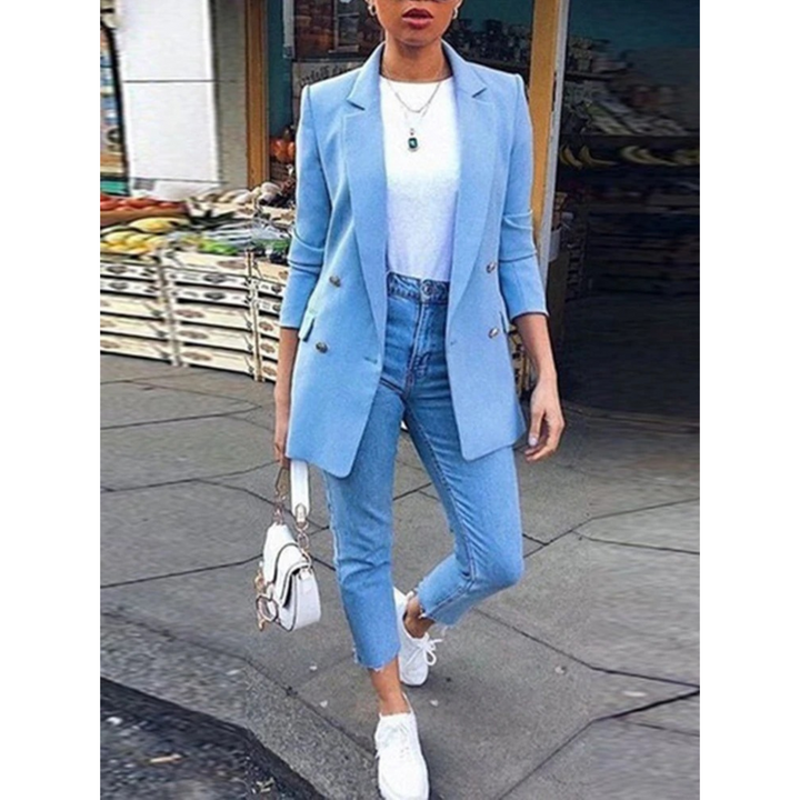 Stilla | Elegant, Langærmet og Varm Blazer Til Damer
