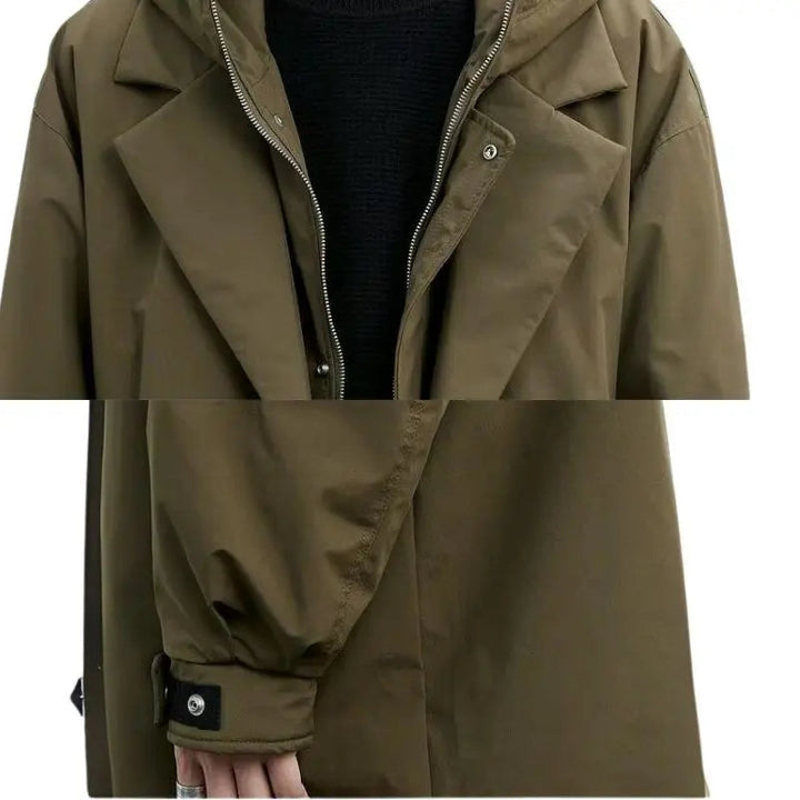 Stilla | Vandtæt Puffer Trench Coat til Mænd med Hætte
