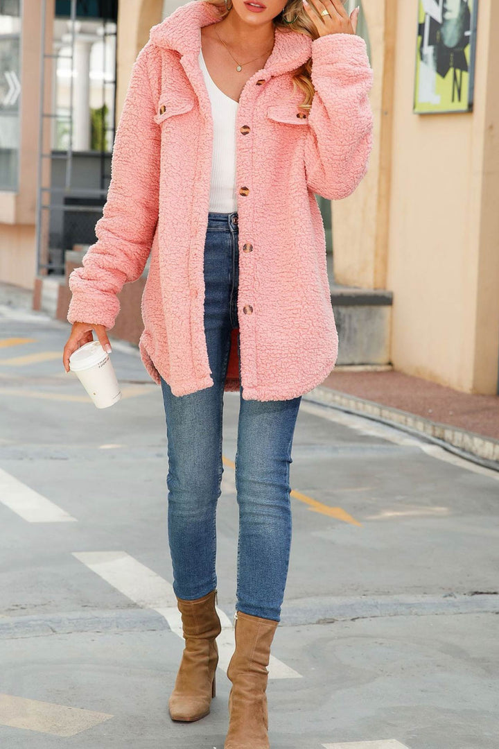 Stilla | Uni-fleece Frakke, Enkeltknap Og Revers