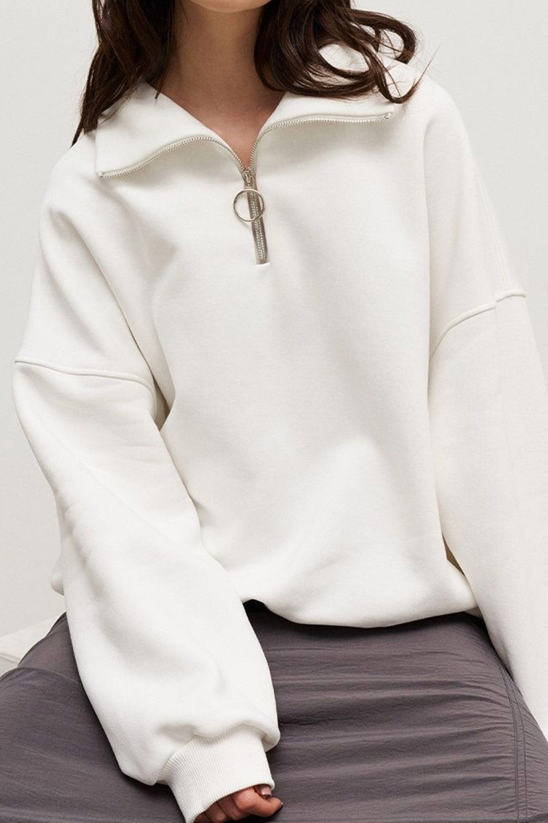 Stilla | Sweat Med Reversed Zip