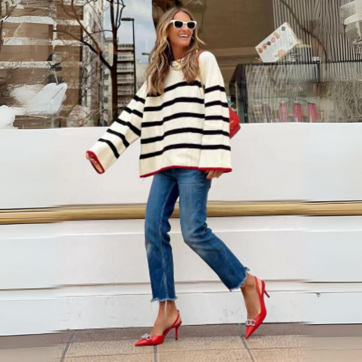 Stilla | Elegant Stribet Pullover