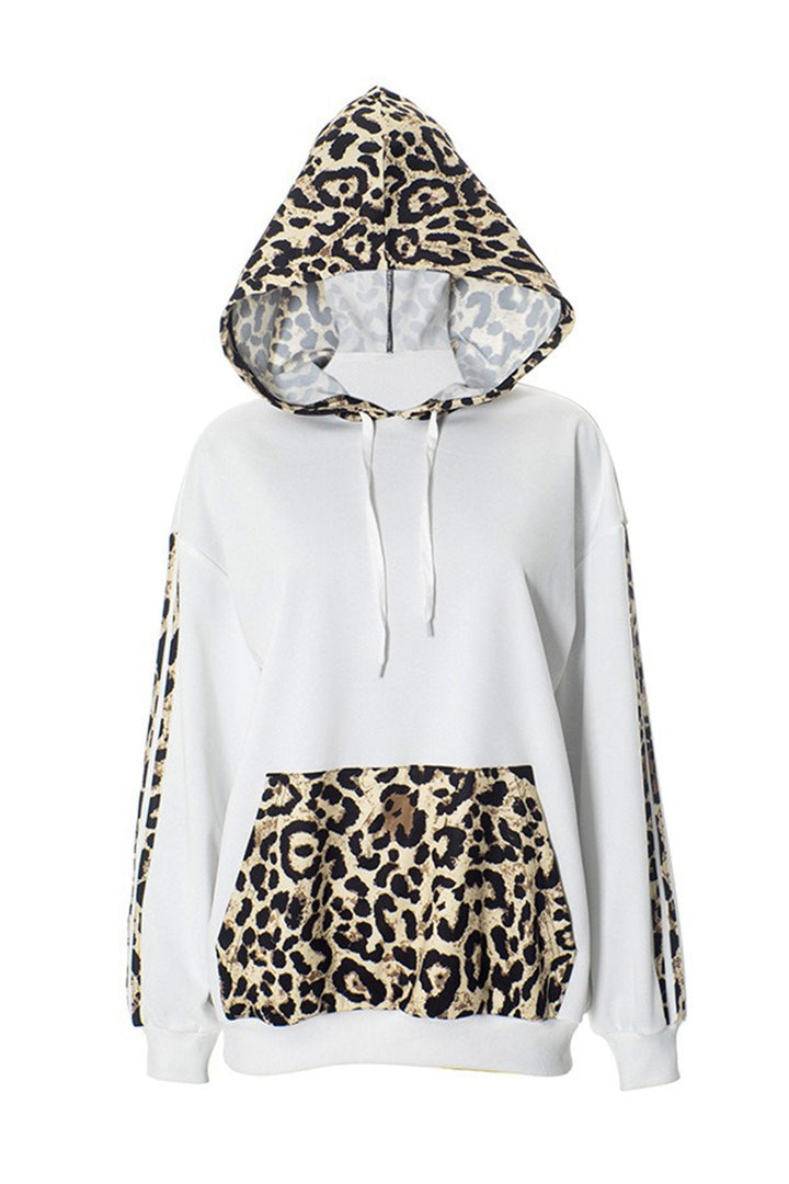 Stilla | Overdimensioneret Sweater Med Leopard Print Patchwork