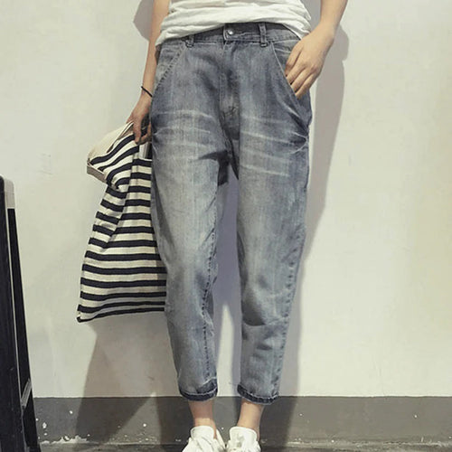 Stilla | Forkortet længde Relaxed Slim Fit Blød denim med lynlås