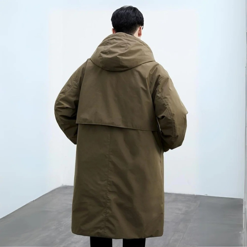 Stilla | Herre Varm Vandtæt Trench - Elegant Steppet Puffer Design
