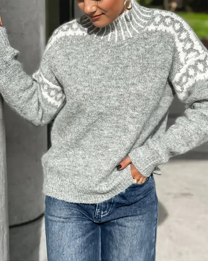 Stilla | Signeret sweatshirt med høj krave