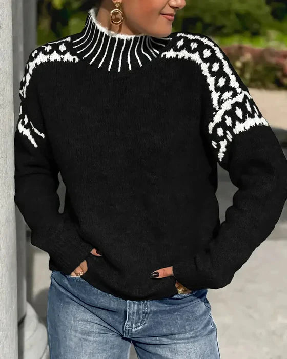 Stilla | Signeret sweatshirt med høj krave