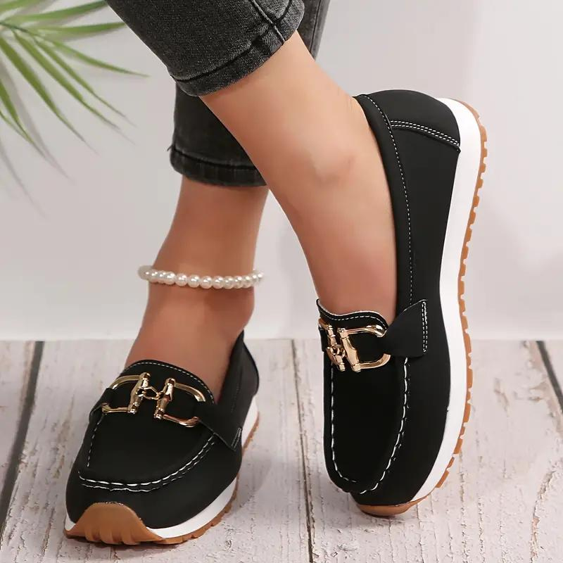 Stilla | Metallic Buckle Slip On Vandresko Damesko