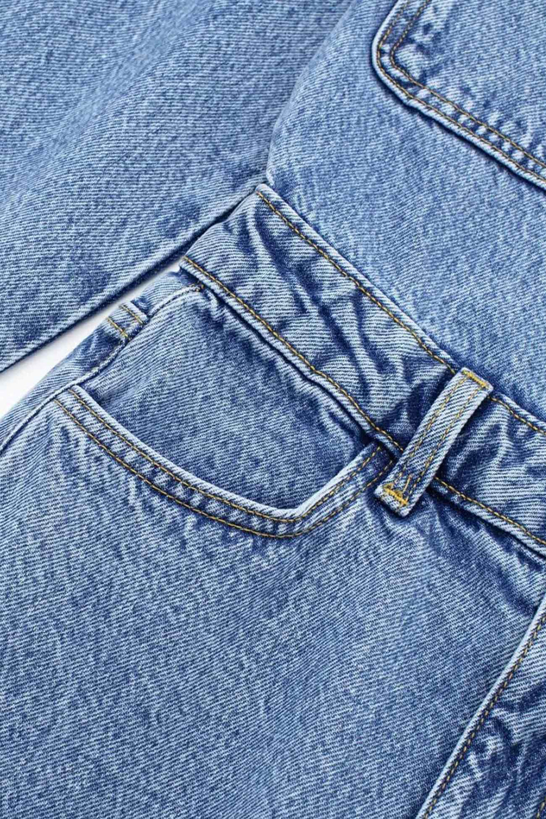 Stilla | Jeanskombinationer Med Lange Ærmer, Lommer Og Høj Talje