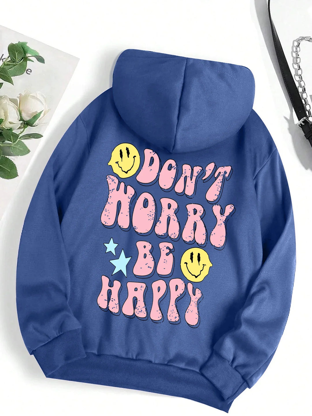 Stilla | Worry Be Happy Hoodie til Damer