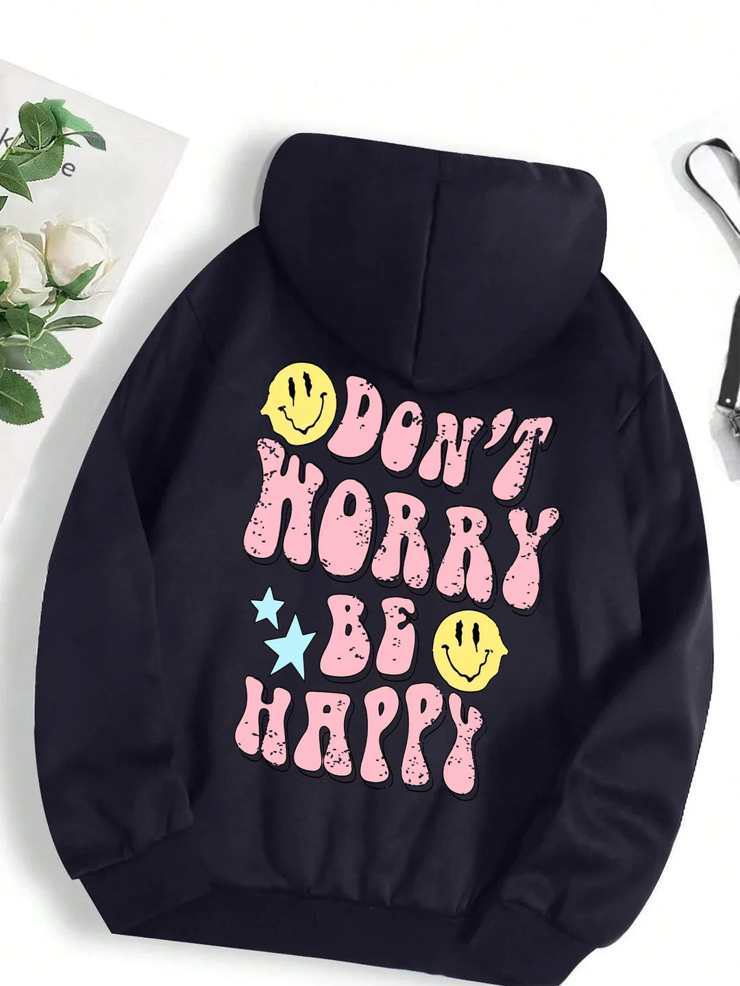 Stilla | Worry Be Happy Hoodie til Damer