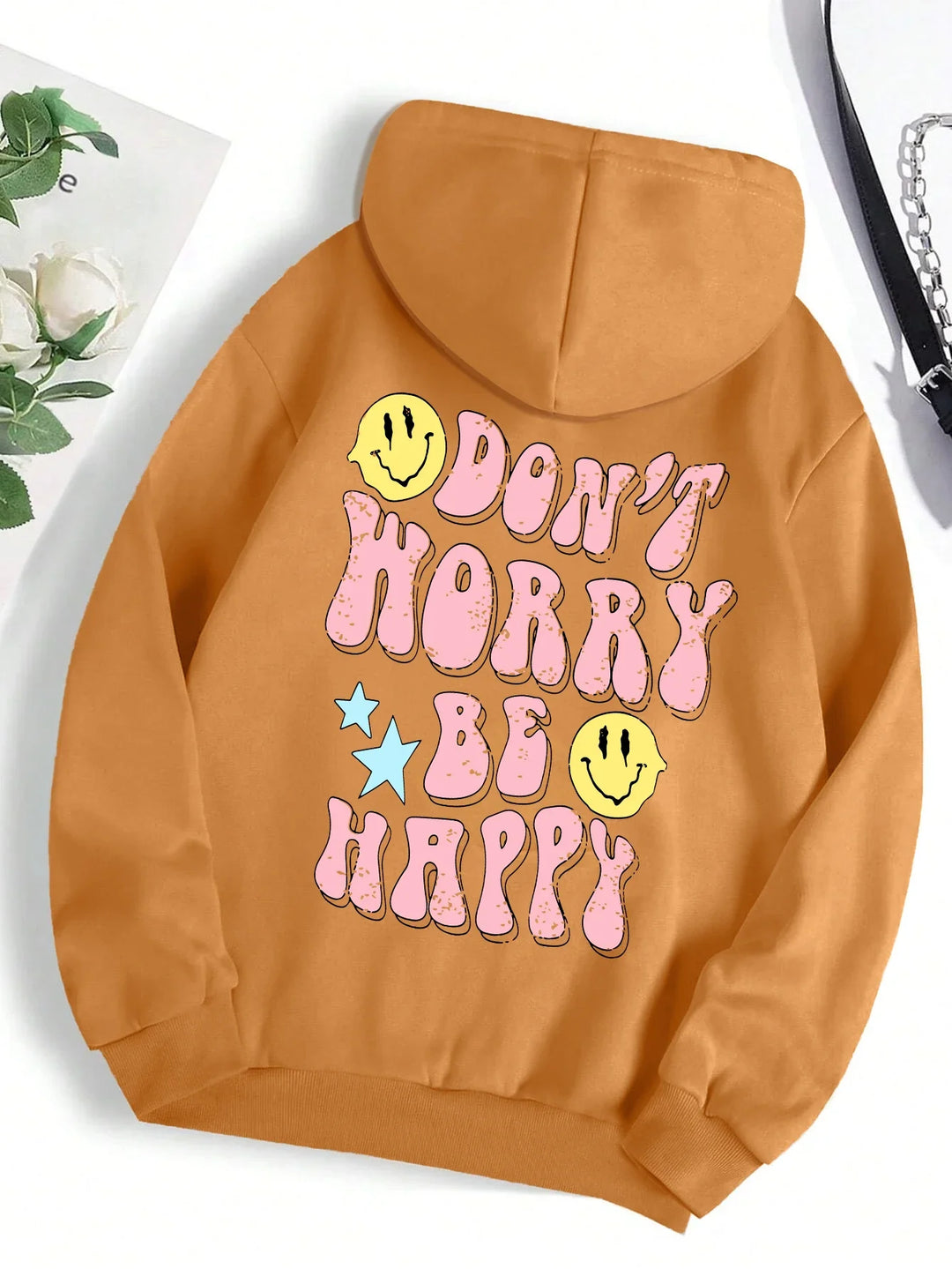 Stilla | Worry Be Happy Hoodie til Damer
