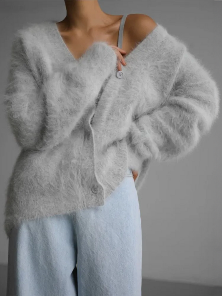Stilla | Luksuriøs Cashmere-strikjakke Med Knapper