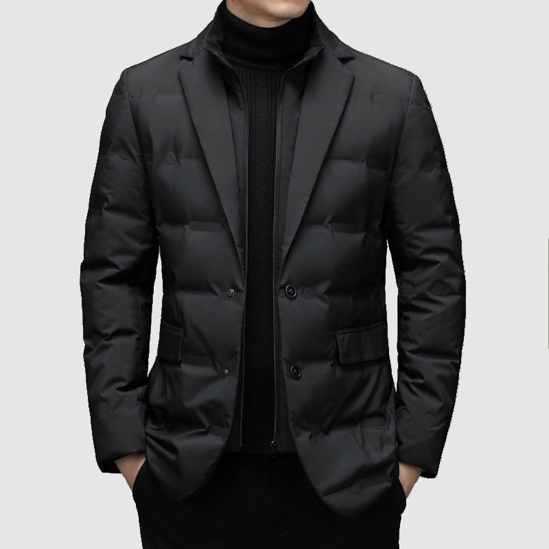 Stilla | Elegant varm herre vinterfrakke i klassisk moderne stil