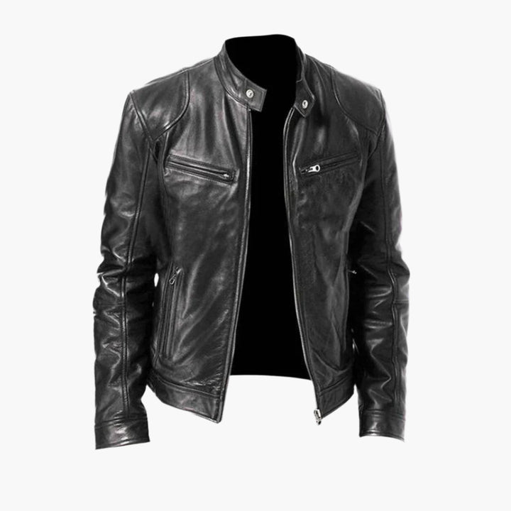 Stilla | Biker Kunstlæderjakke - Klassisk Stil til Hverdag & Fritid