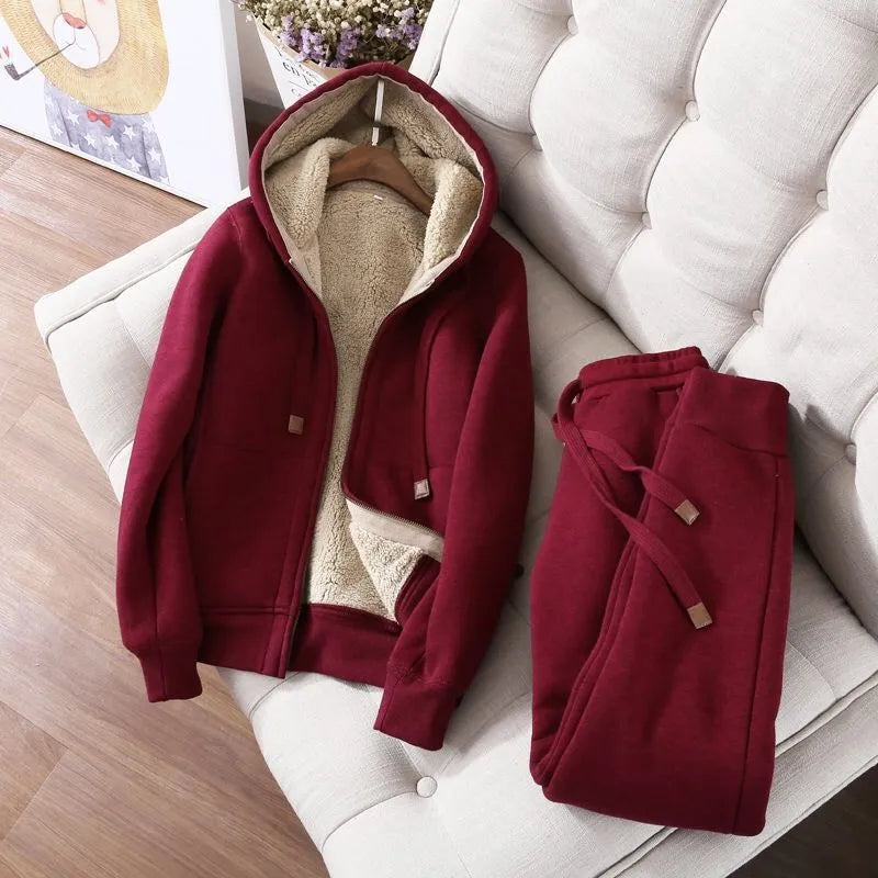 Stilla | Fritidsdragt Af Ensfarvet Fleece