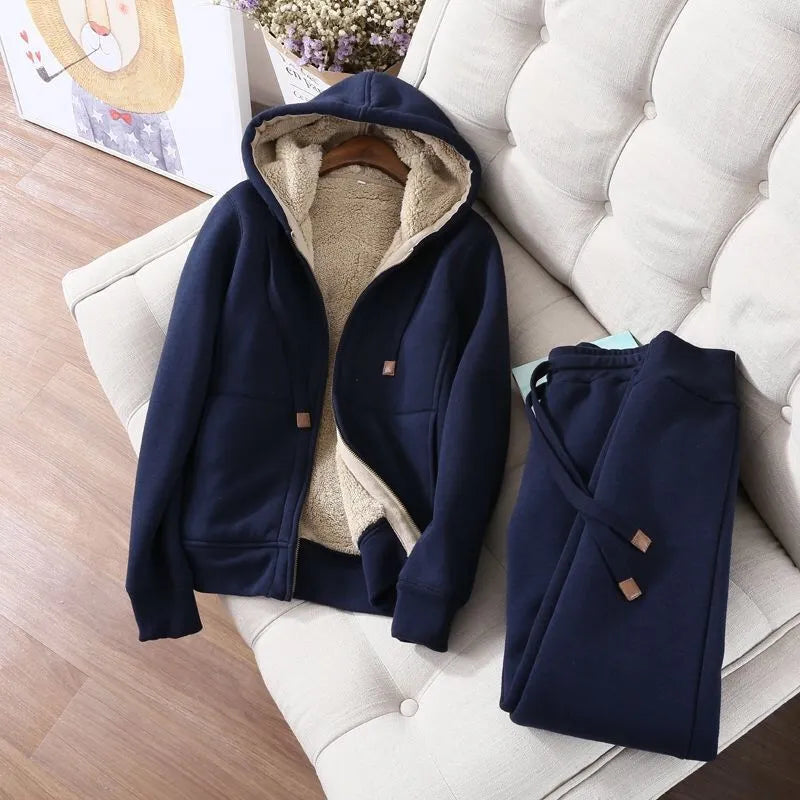 Stilla | Fritidsdragt Af Ensfarvet Fleece
