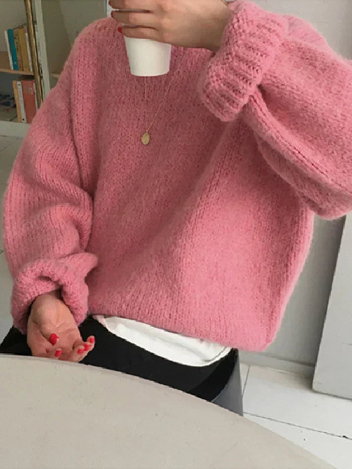 Stilla | Oversize Håndvævet Sweater Til Kvinder