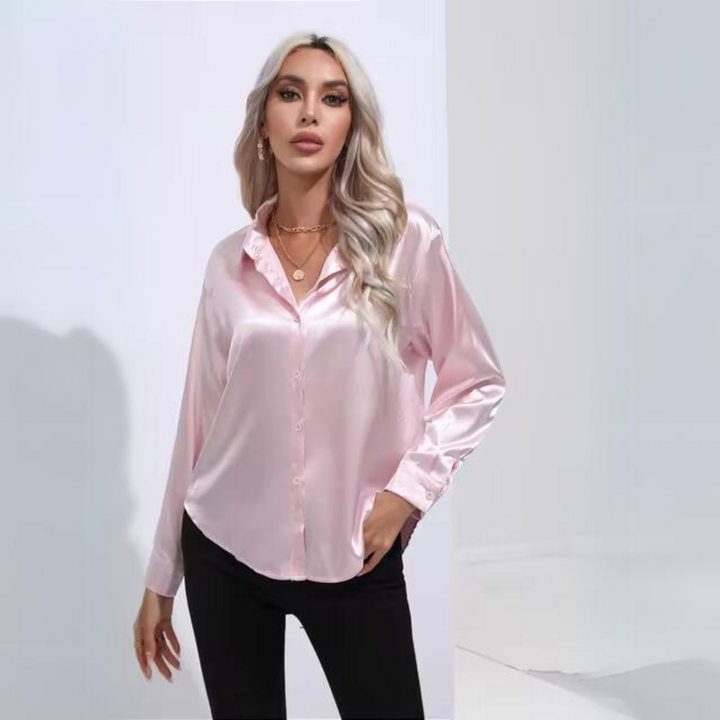 Stilla | Elegant Kontor Kjole Med Lange Ærmer