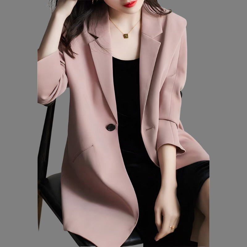 Stilla | Vintage Blazer Med Lange Ærmer