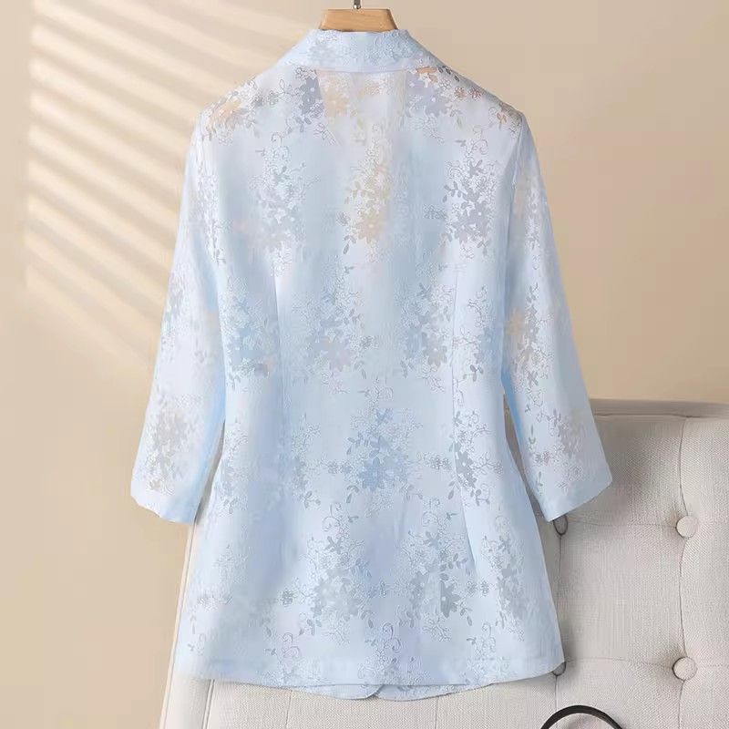 Stilla | Let Blazer Med Blomster Spids
