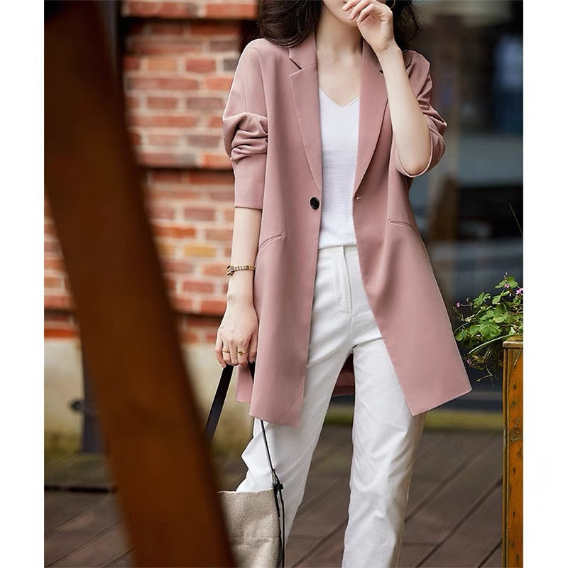Stilla | Vintage Blazer Med Lange Ærmer