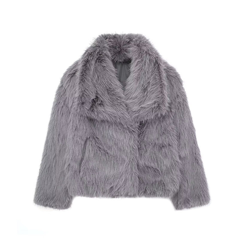 Stilla | Elegant Jakke Af F Faux Fur