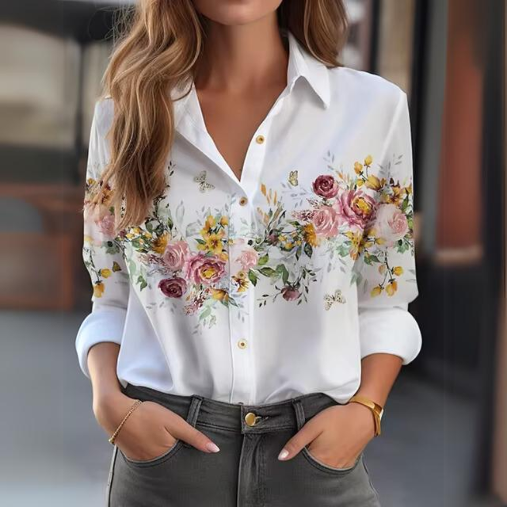 Stilla | Elegant skjorte med blomsterprint