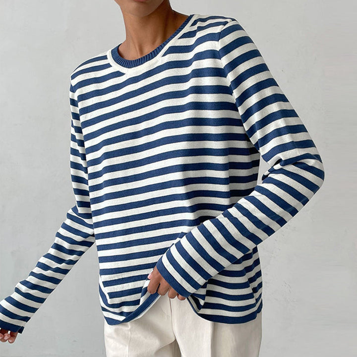 Stilla | Elegant Stribet T-Shirt