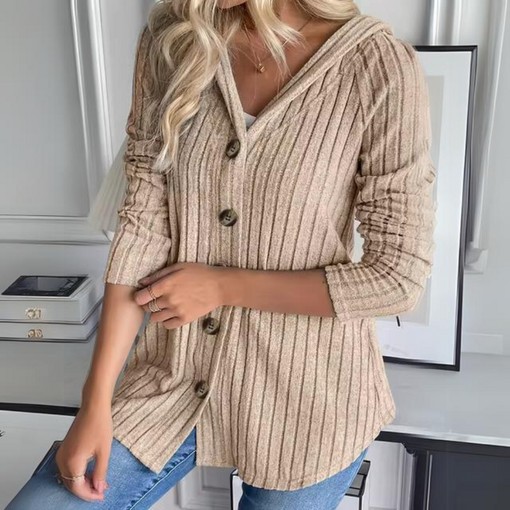 Stilla | Strikpullover med knapper