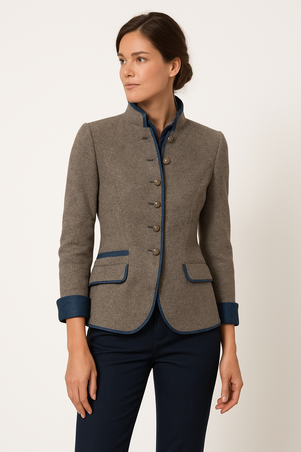Stilla | Blazer med ståkrave