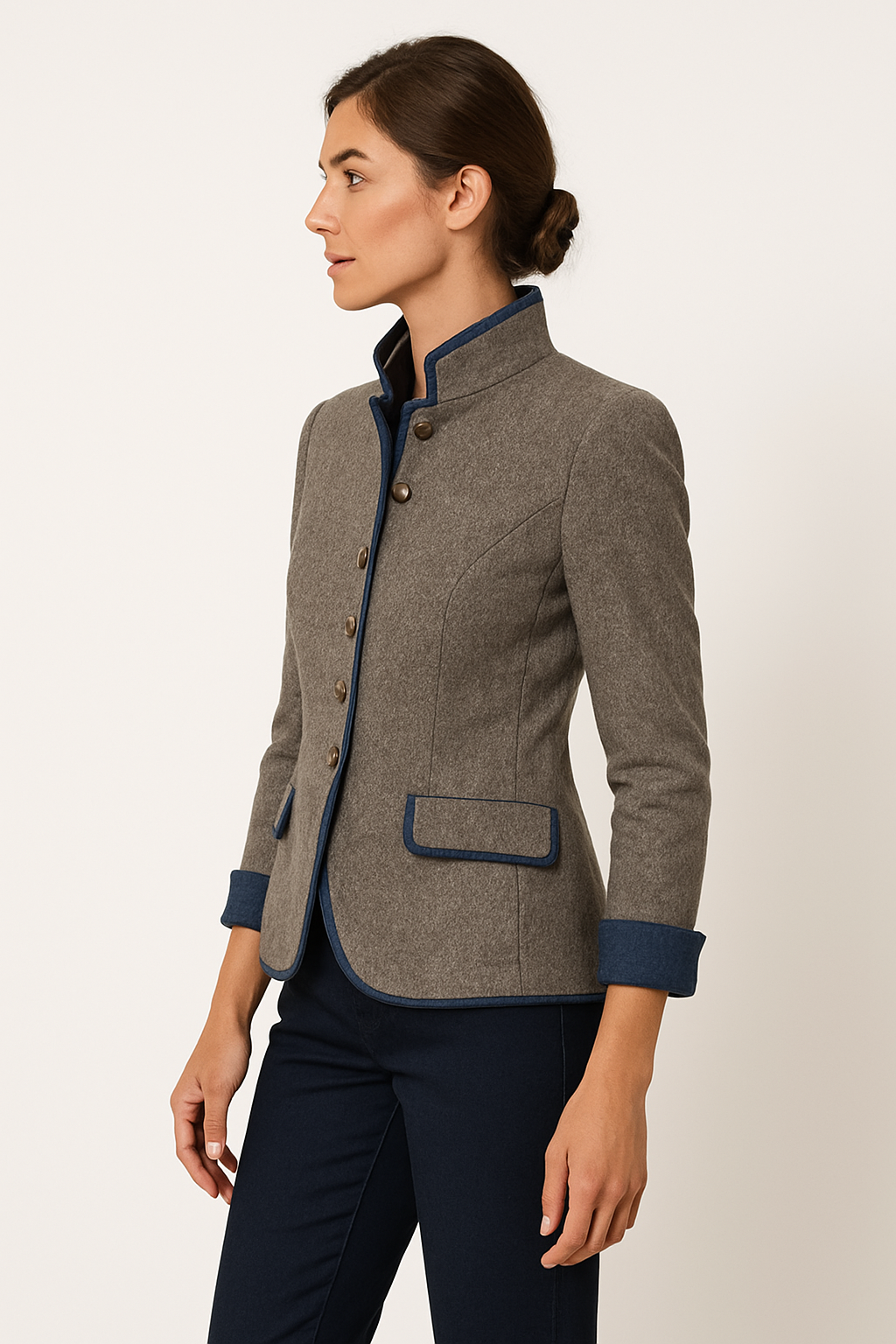 Stilla | Blazer med ståkrave