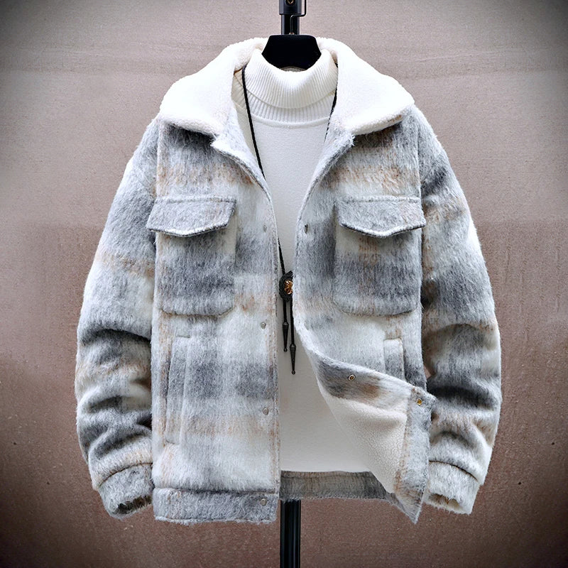 Stilla | Ternet Uld-Look-Jakke med Fleece-Fór