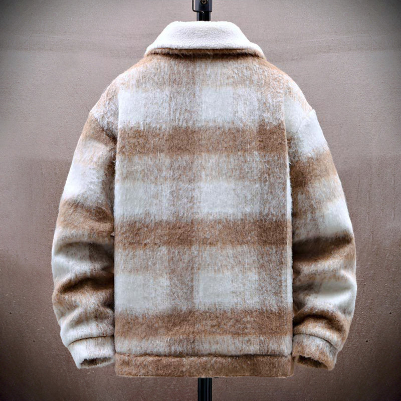 Stilla | Ternet Uld-Look-Jakke med Fleece-Fór