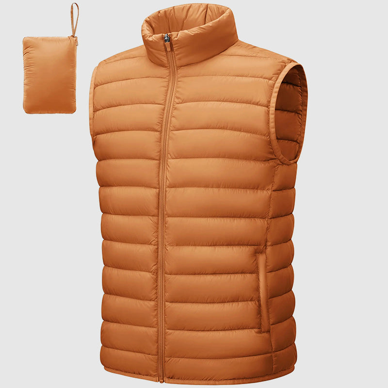 Stilla | Puffer-Vandafvisende Vest med Pakbart Design