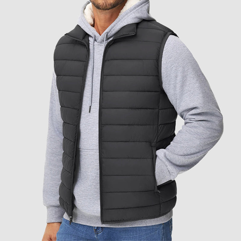 Stilla | Steppet Puffer-Veste med Bærbart Design