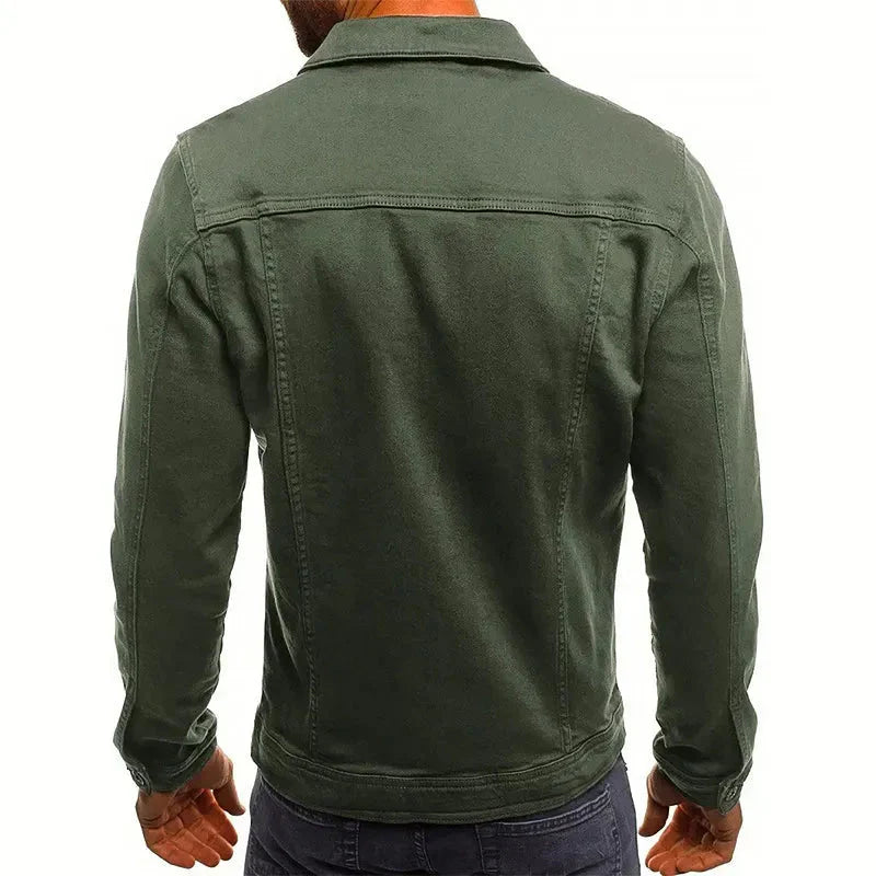 Stilla | Slim-Fit Knapliste Denim-Jakke
