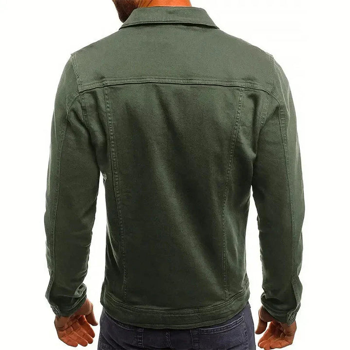 Stilla | Slim-Fit Knapliste Denim-Jakke