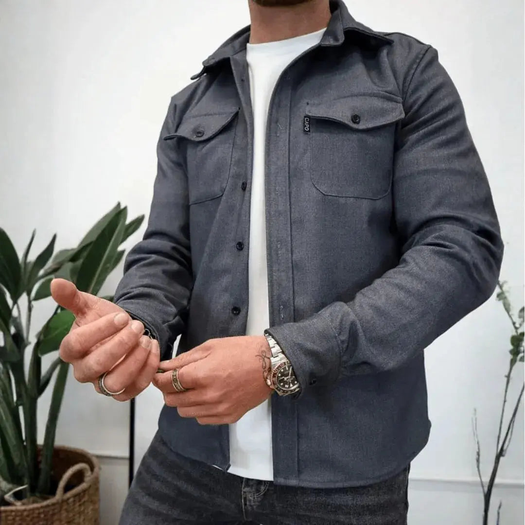 Stilla | Struktureret Knap-Down Fritids-Overshirt
