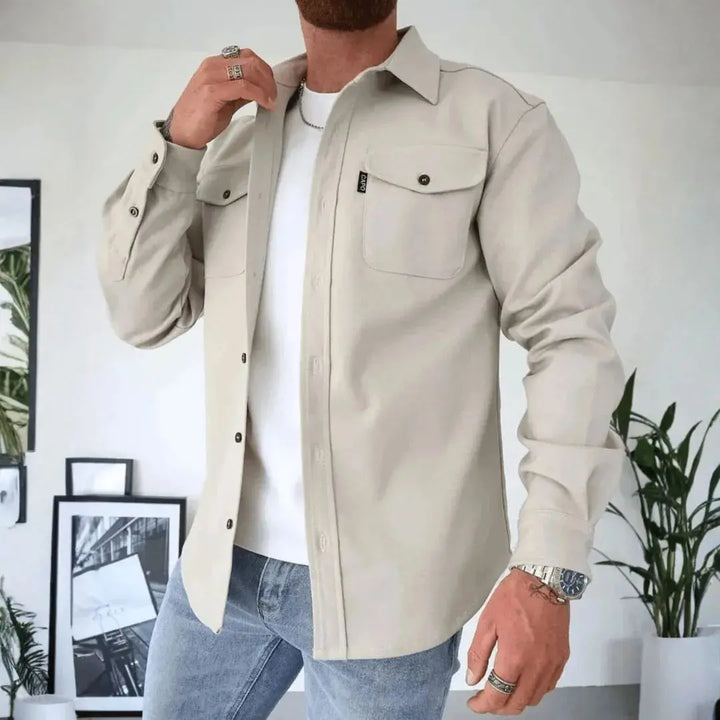 Stilla | Struktureret Knap-Down Fritids-Overshirt