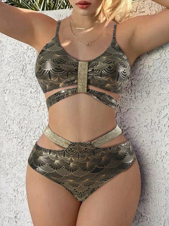Stilla | Push up Bikinioverdel med metallic søm