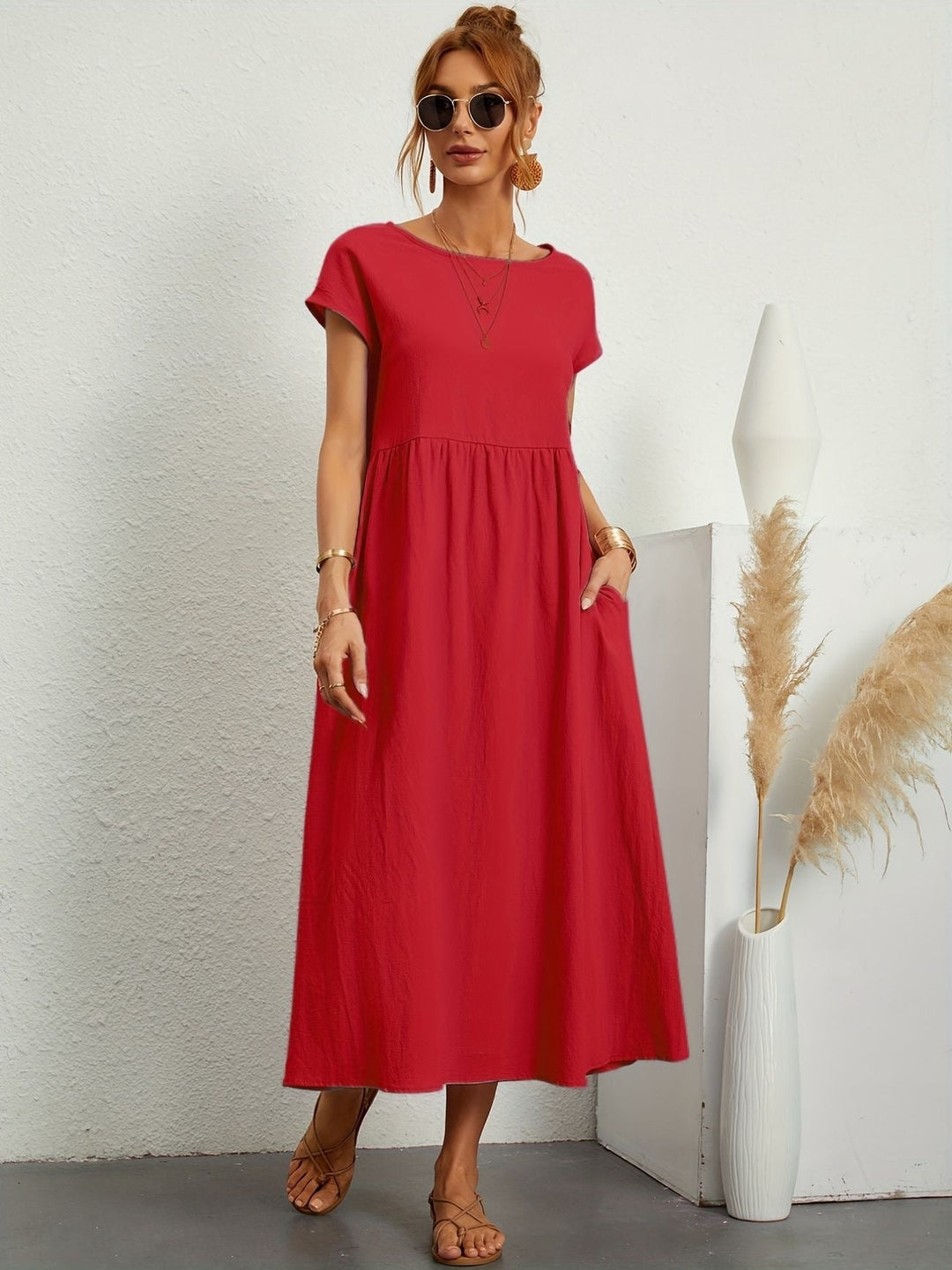 Stilla | O-Neck Casual Dress