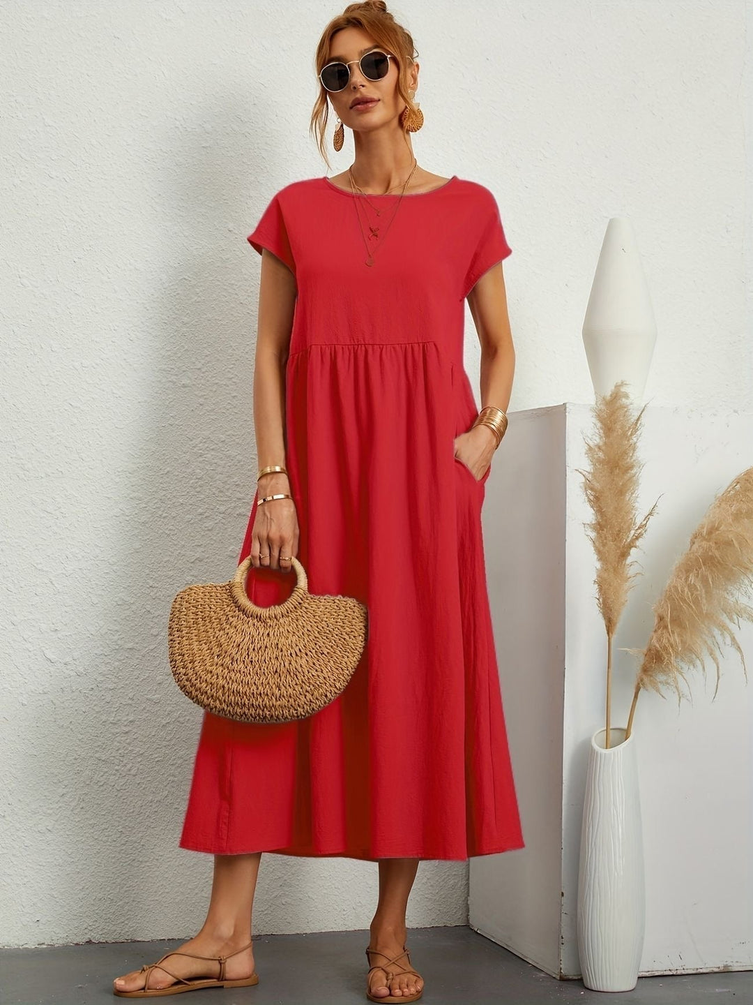 Stilla | O-Neck Casual Dress