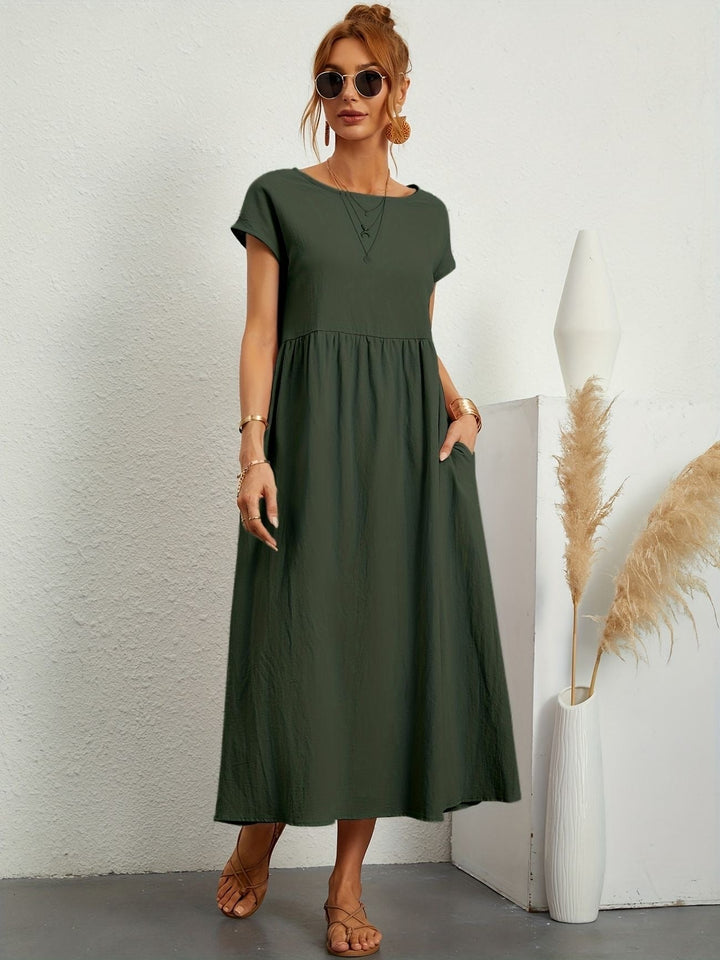 Stilla | O-Neck Casual Dress