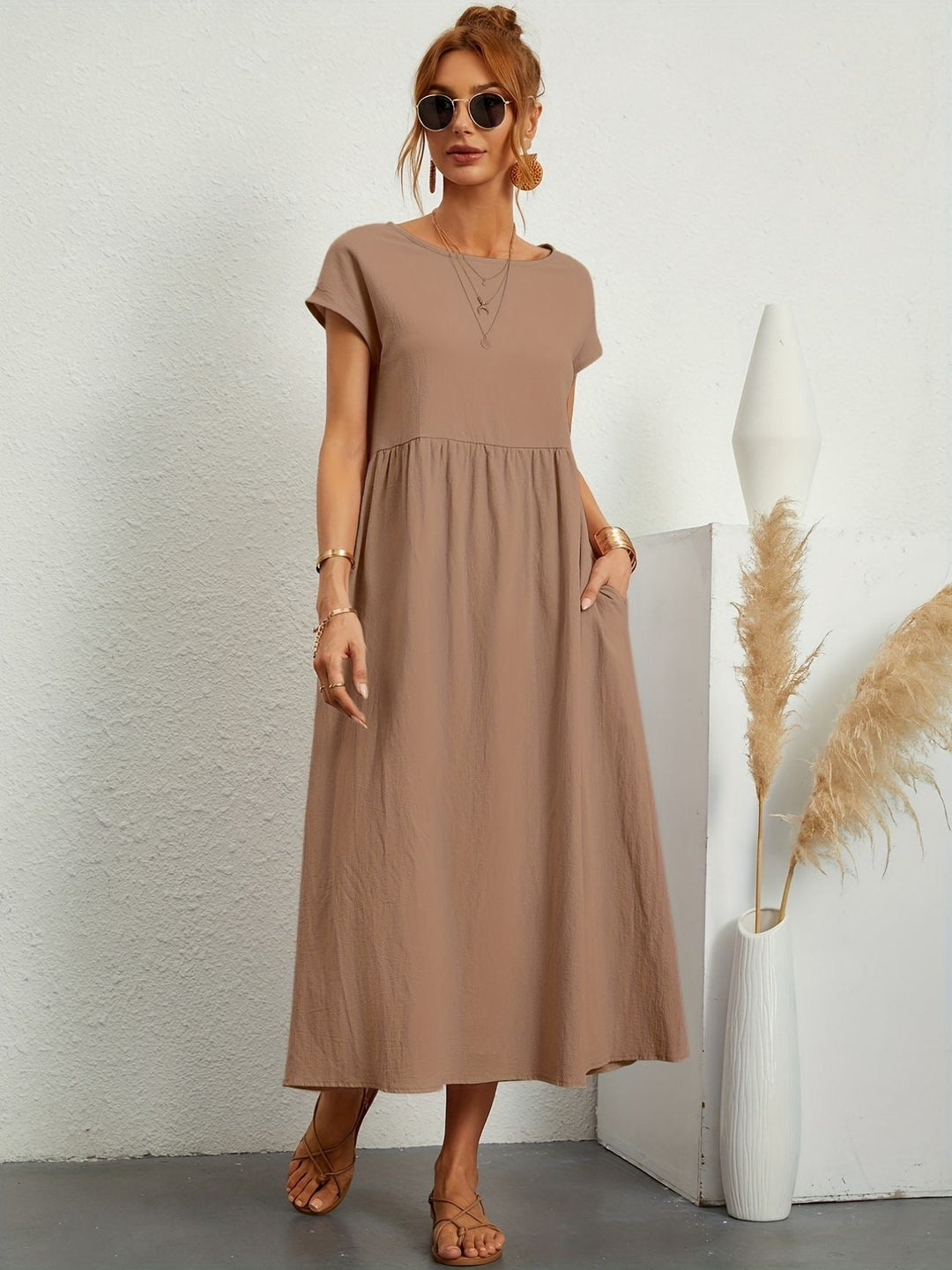 Stilla | O-Neck Casual Dress
