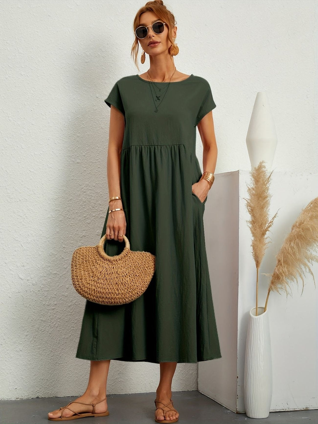 Stilla | O-Neck Casual Dress
