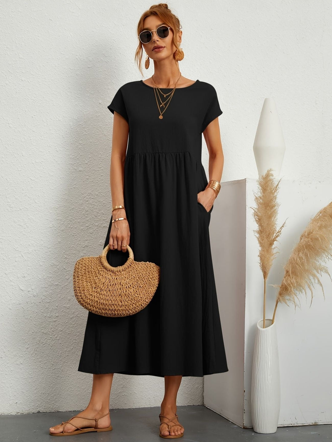 Stilla | O-Neck Casual Dress