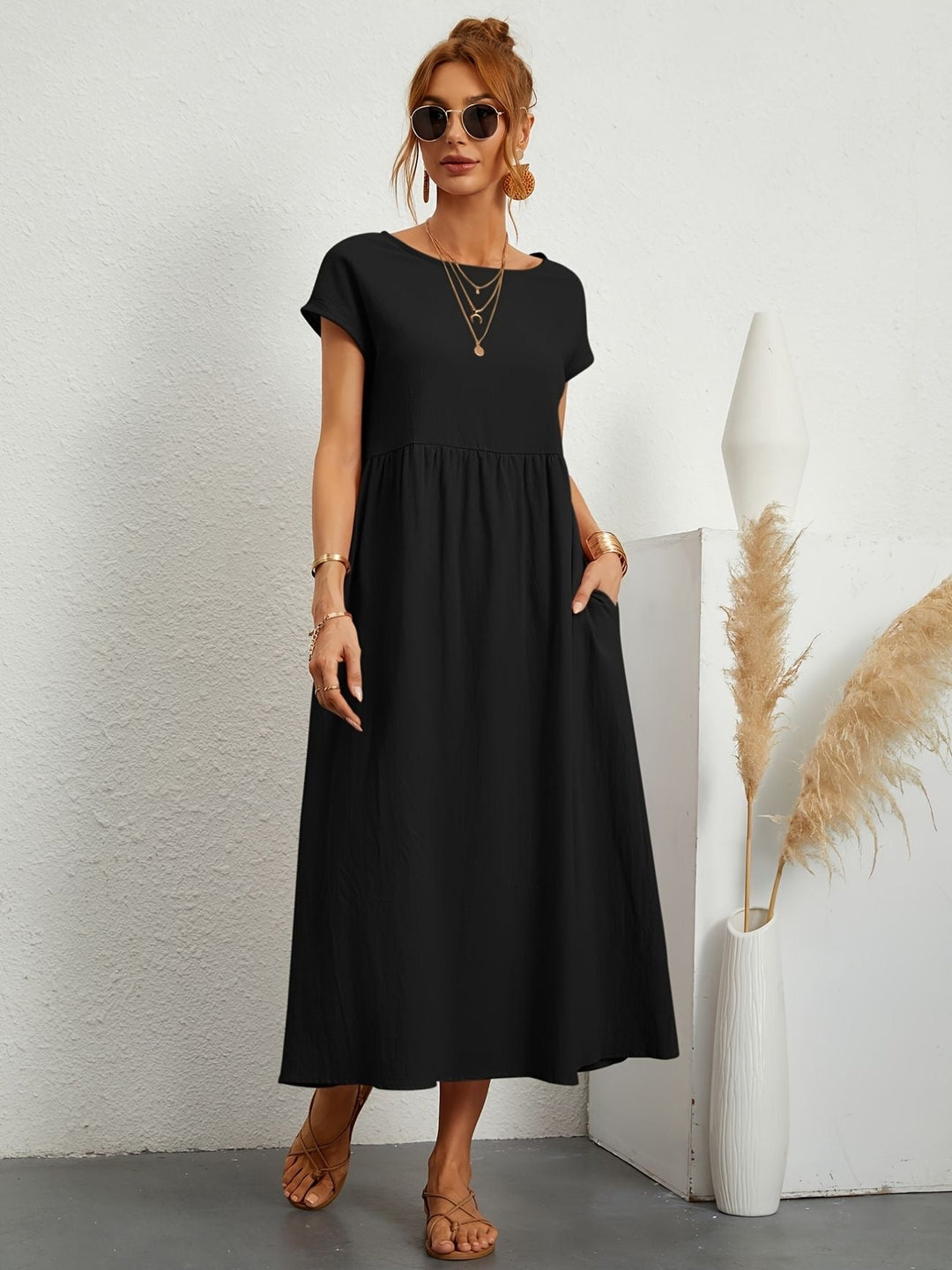 Stilla | O-Neck Casual Dress