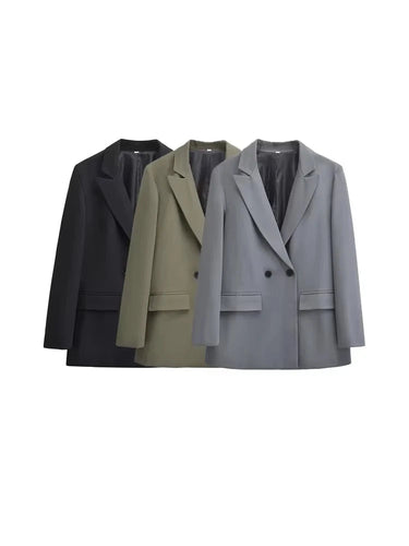 Stilla | Dame Blazer - Struktureret med dobbelt knapstand